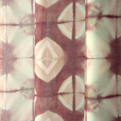 Pattern Drapery — Dusty Rose shown in a bedroom interior with soft natural light