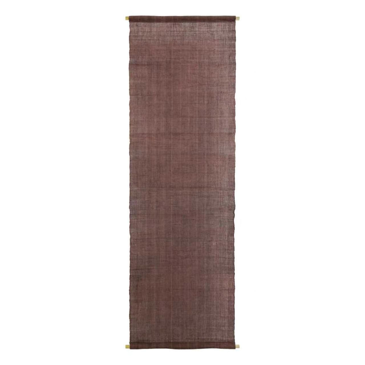 room scene featuring Ramie Ombre — Plum Grey hung by a window or doorway
