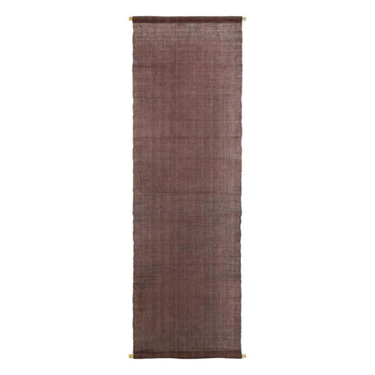 room scene featuring Ramie Ombre — Plum Grey hung by a window or doorway