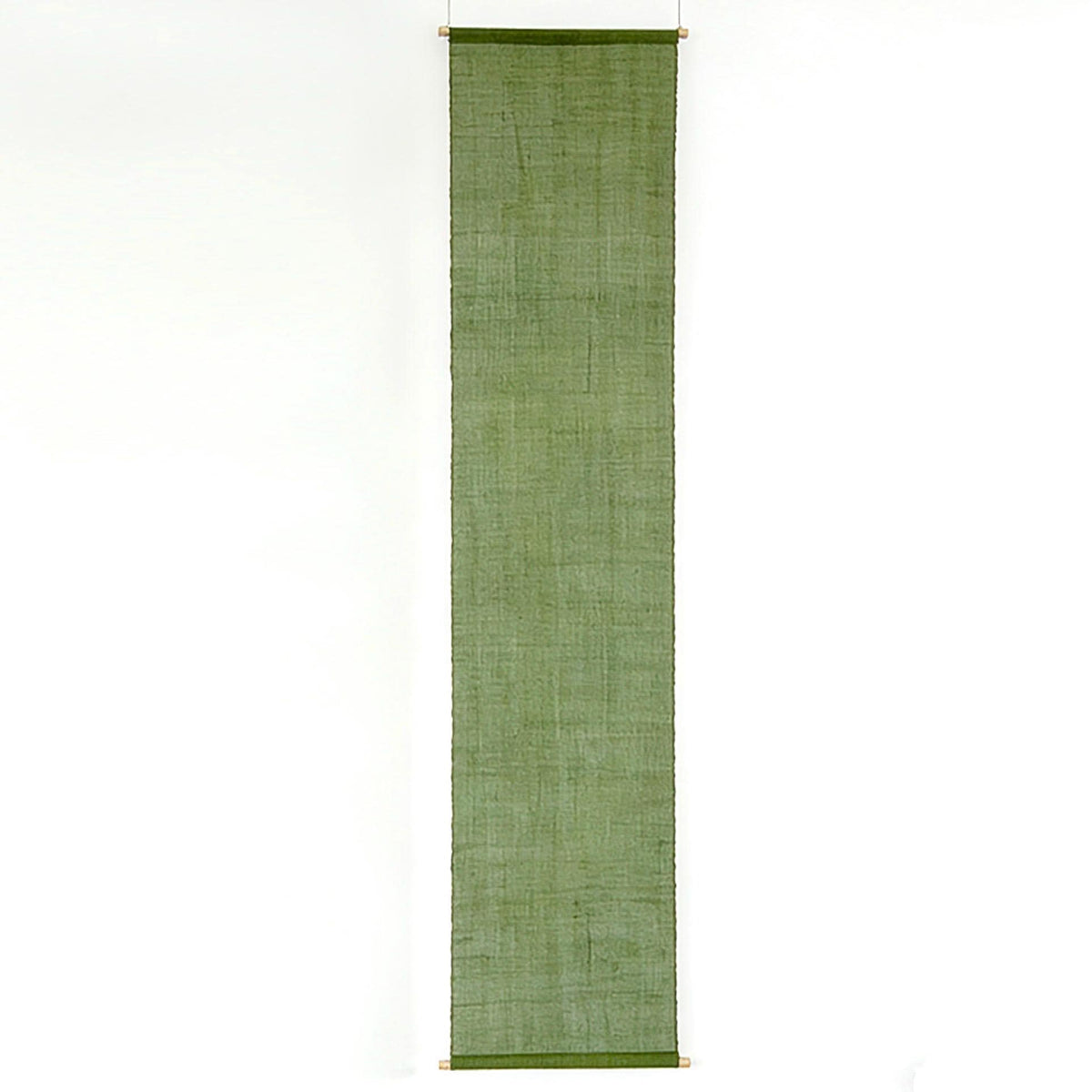 multiple panels of coordinating plant-dyed textiles including Ramie Cloth — Teal Beige