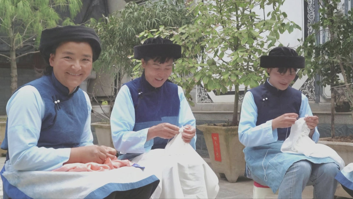 Load video: LiBu studio tour - hand-dyeing process with plant dyes