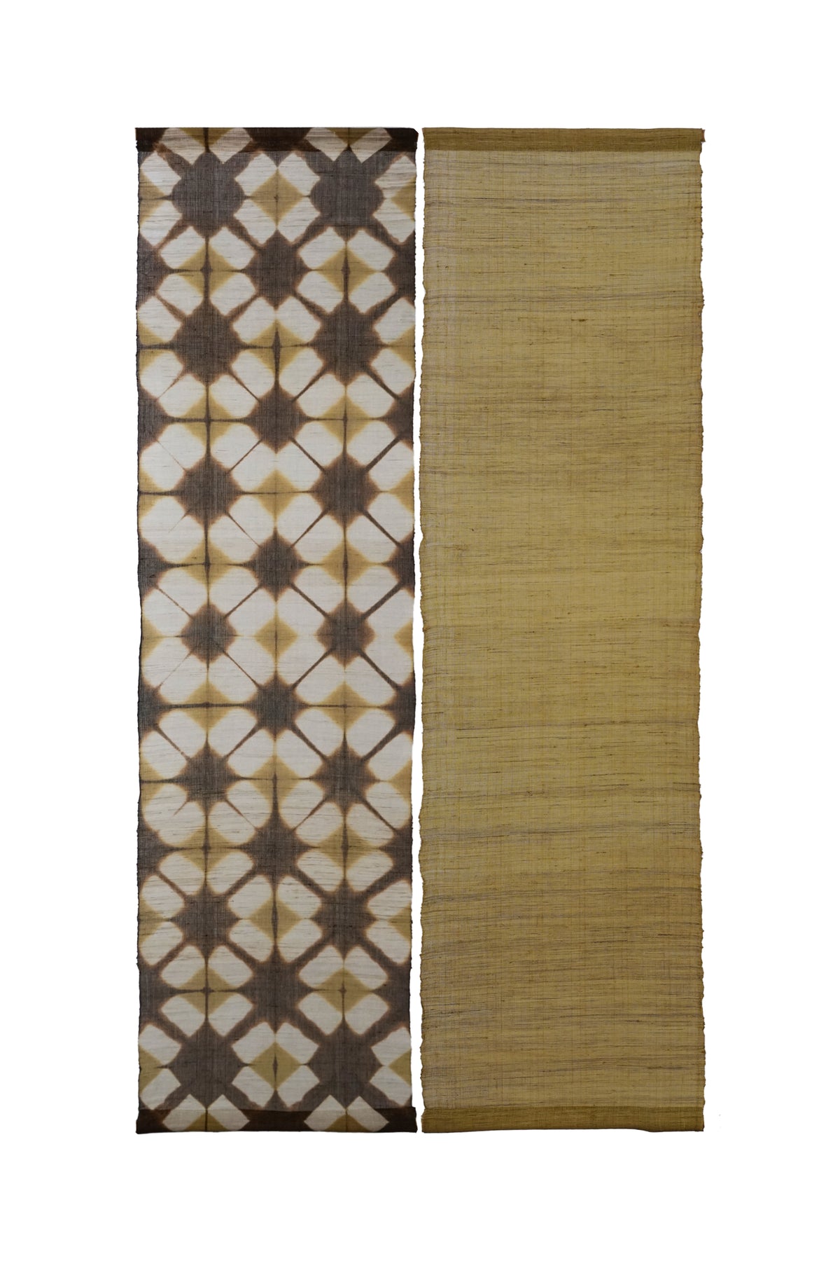 Ramie Cloth Panel — Earth Pair